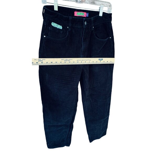 Empyre Tori 90s Corduroy Skate Pants Women's 5 Straight Leg Black 100% cotton - Picture 5 of 9